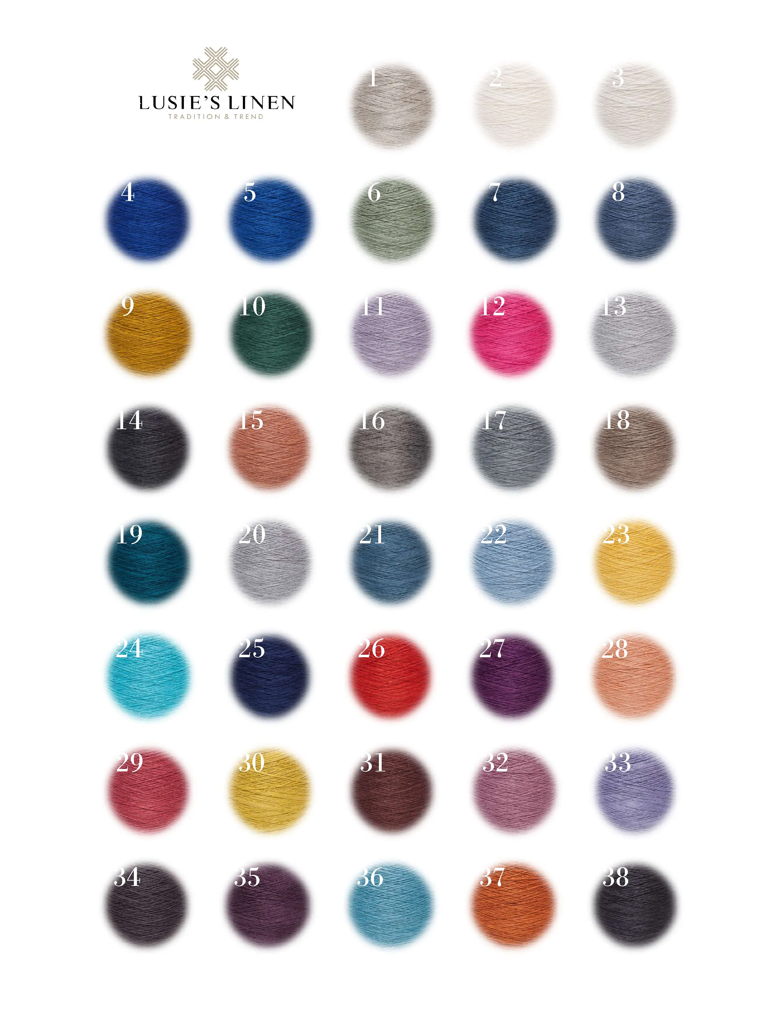 100% Linen Yarn - Dark Gray