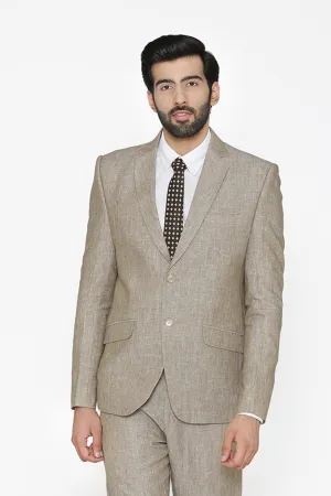 100% Pure Linen by Linen Club Cream Blazer