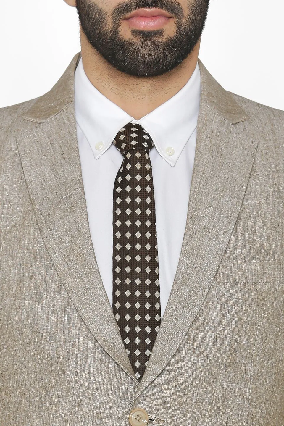 100% Pure Linen by Linen Club Cream Blazer