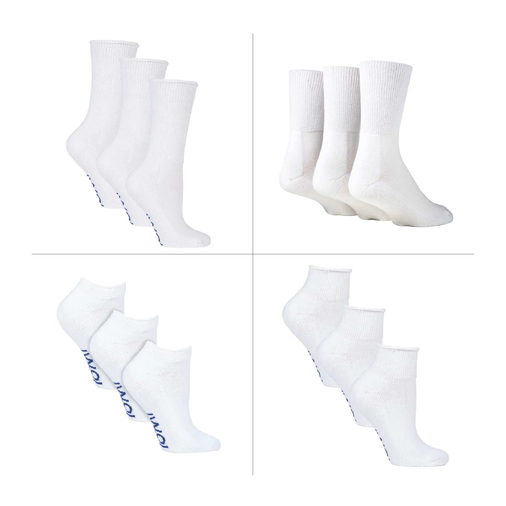 12 Pack Diabetic Socks All Year Round Bundle