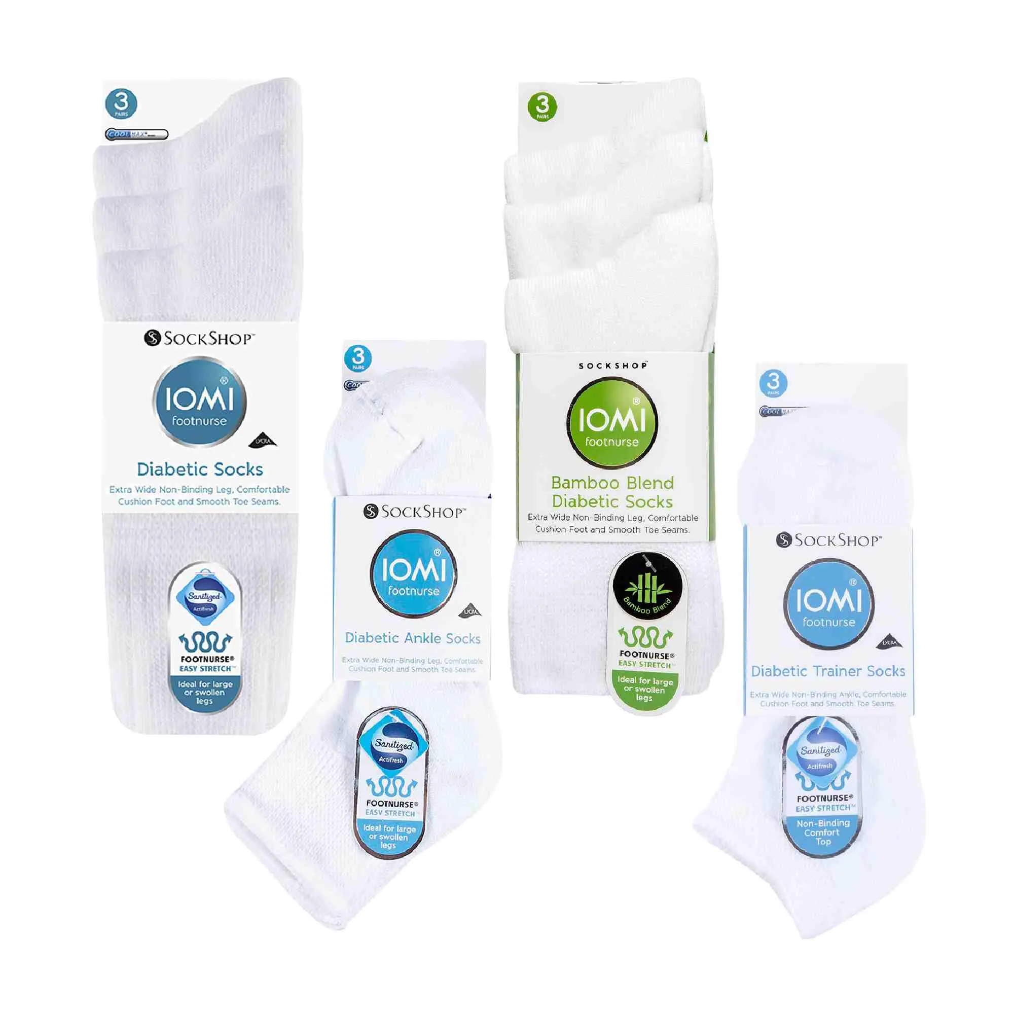 12 Pack Diabetic Socks All Year Round Bundle