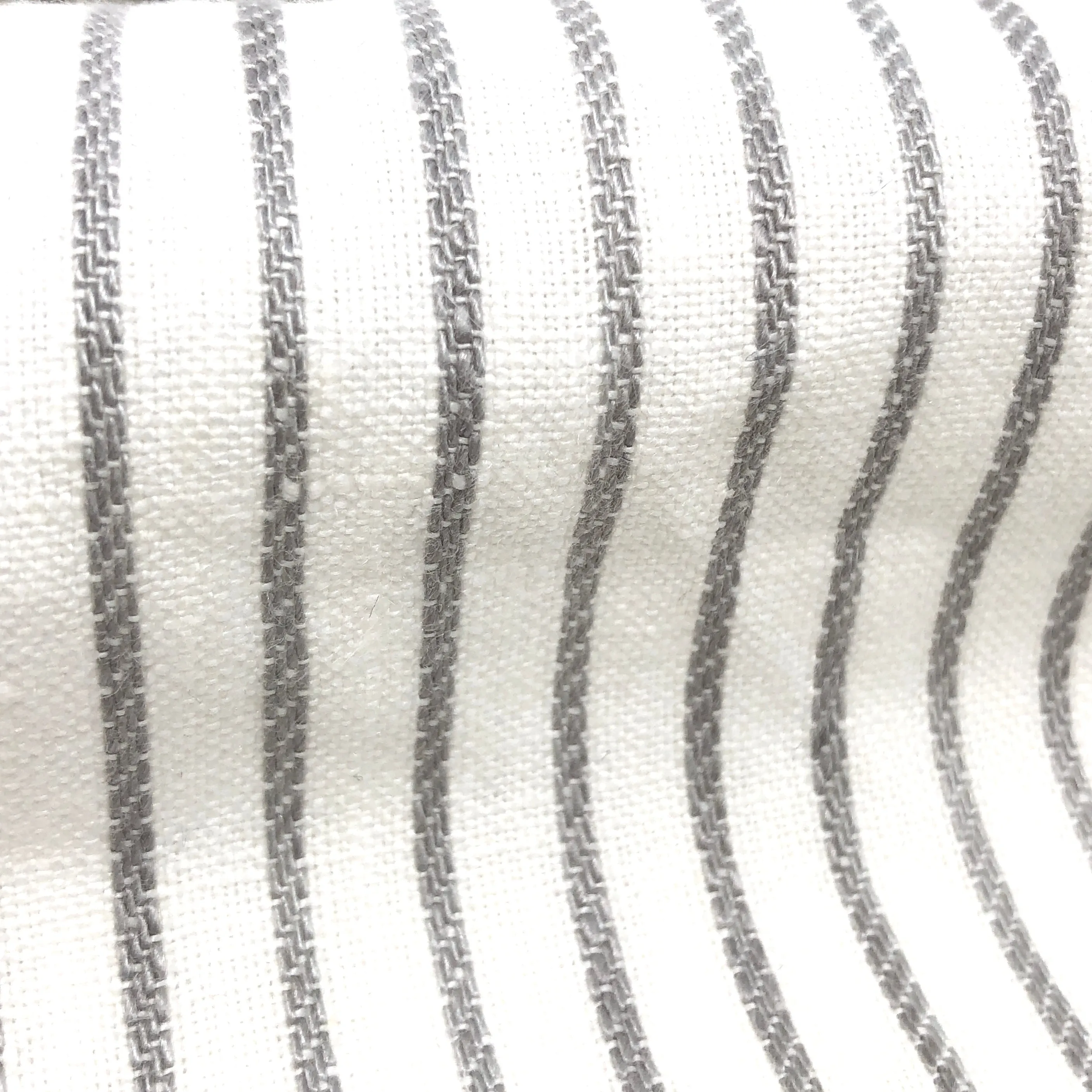 1/2" Narrow Stripe 100% Natural Linen Fabric By The Yard/CL1002
