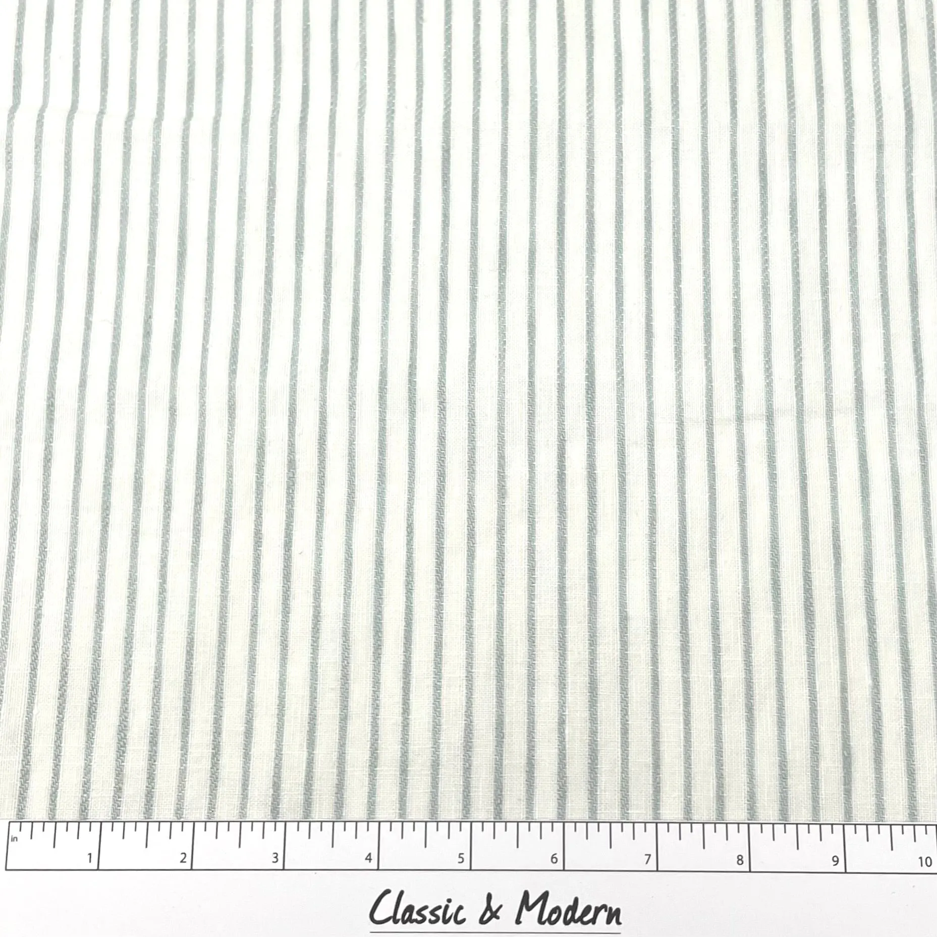 1/2" Narrow Stripe 100% Natural Linen Fabric By The Yard/CL1002