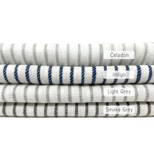 1/2" Narrow Stripe 100% Natural Linen Fabric By The Yard/CL1002