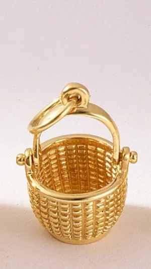 14K Interior Weave Basket 9/16"
