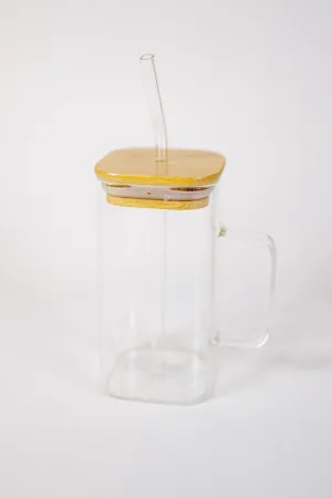 17oz Square Glass Cup