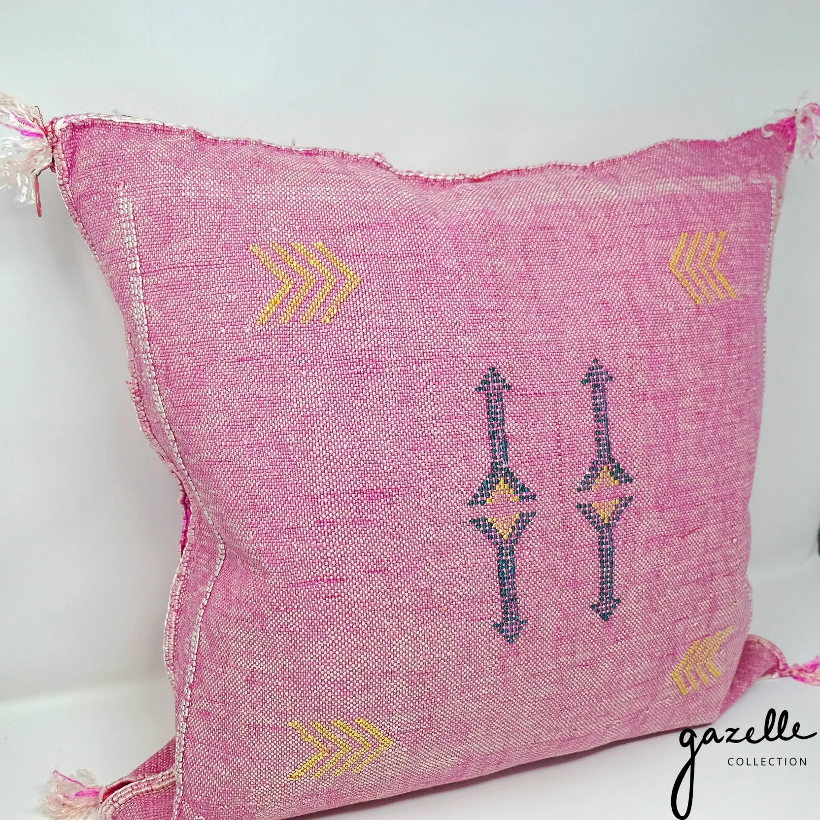 18x18 Moroccan Cactus Sabra Silk Pillow