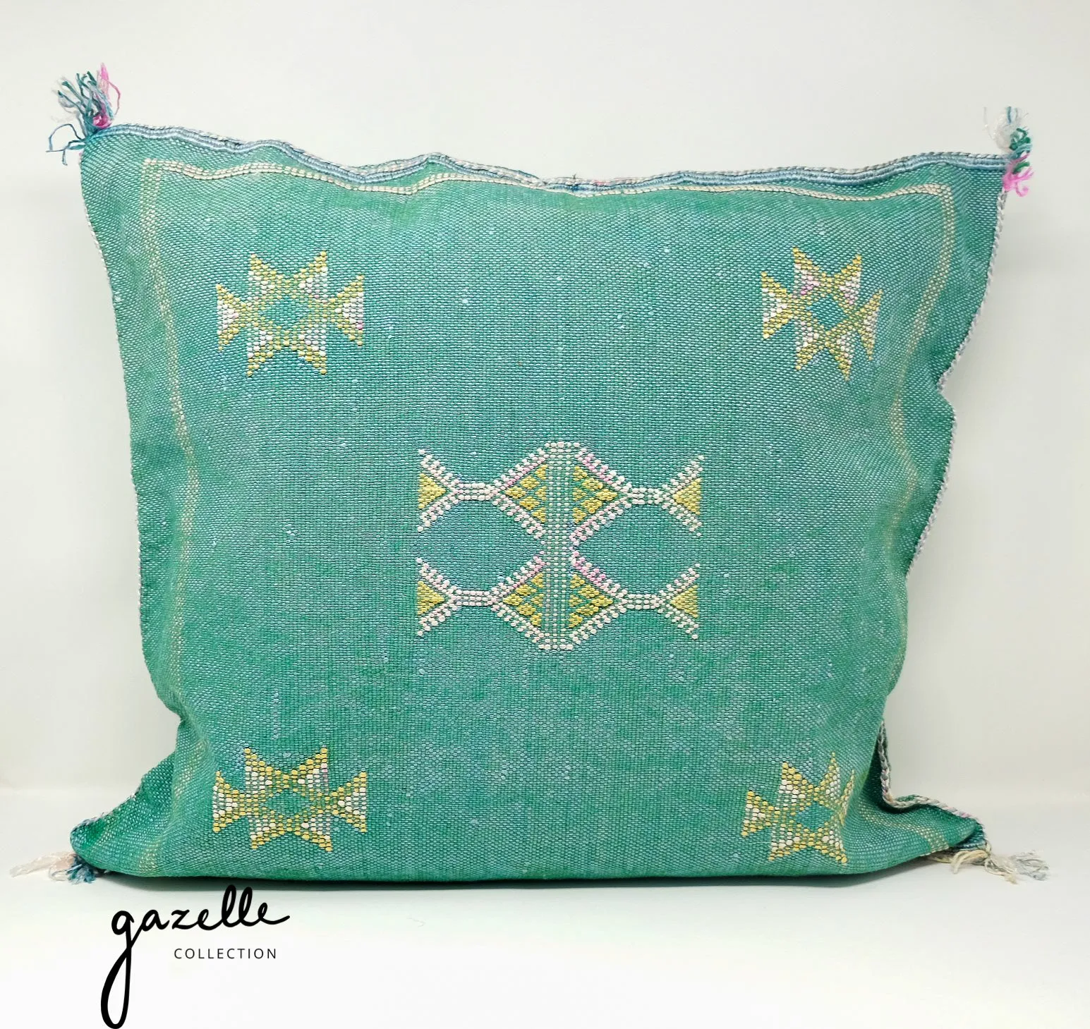 18x18 Moroccan Cactus Sabra Silk Pillow