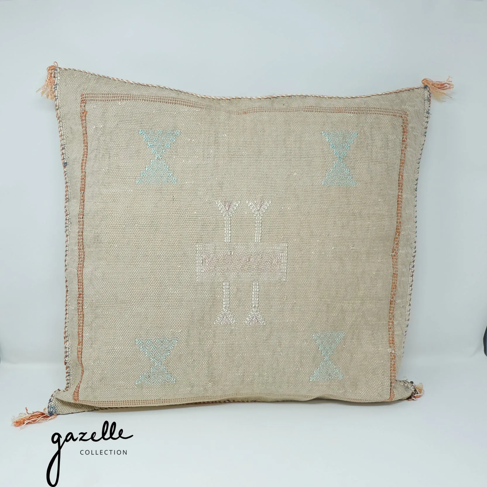18x18 Moroccan Cactus Sabra Silk Pillow