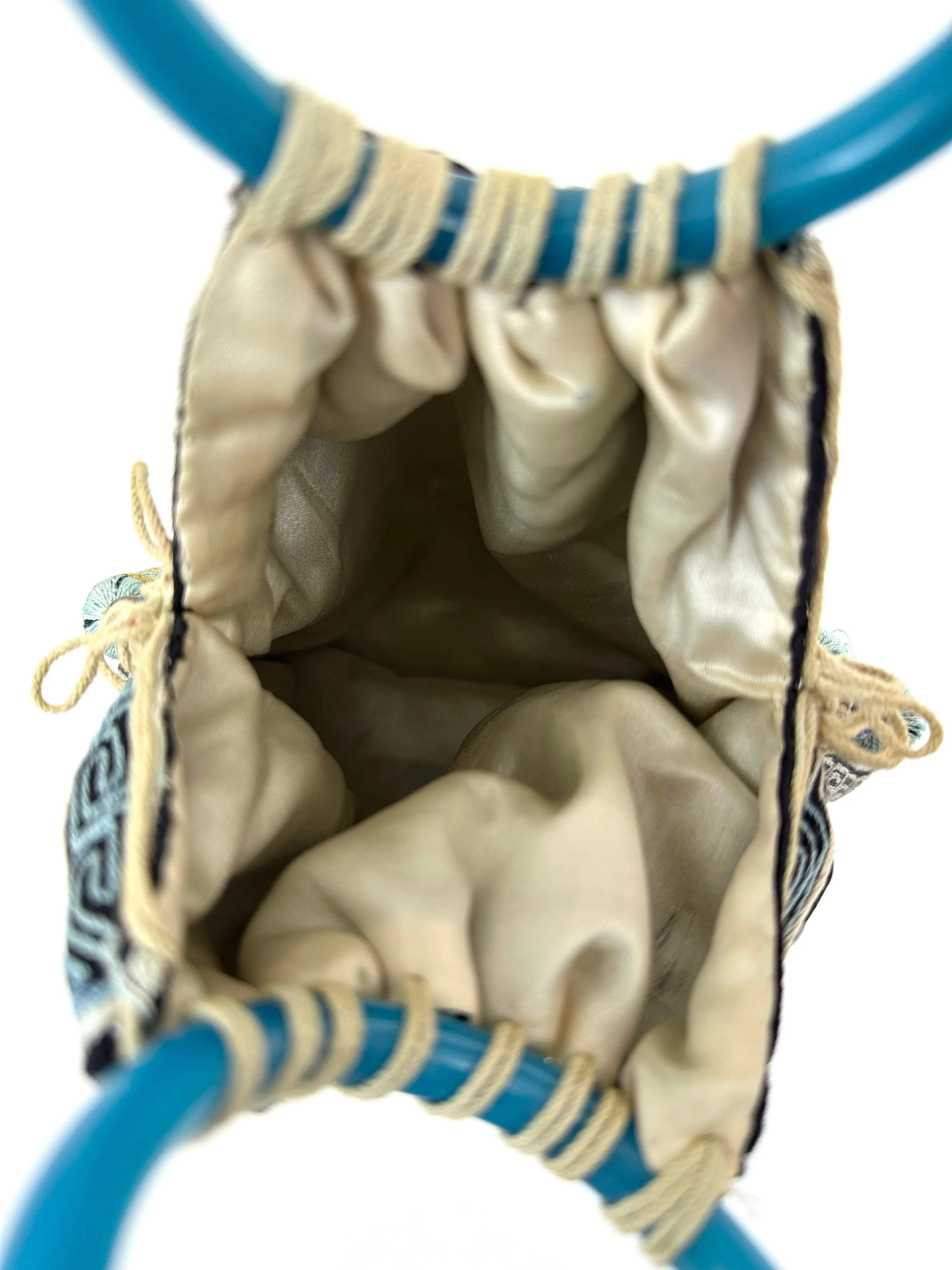 1910's Silk Embroidered Jade Bag