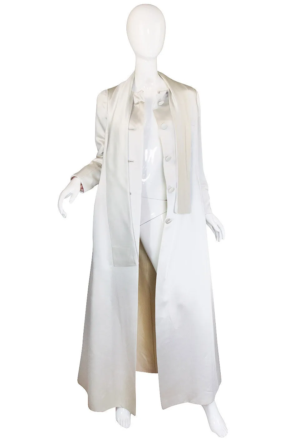1960s Phenomenal Roger Freres Silk Opera Coat