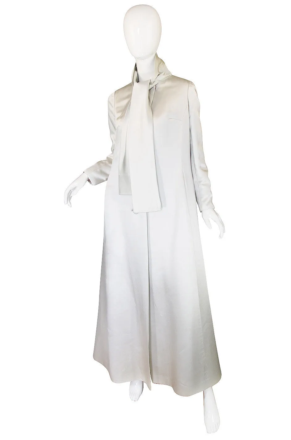 1960s Phenomenal Roger Freres Silk Opera Coat