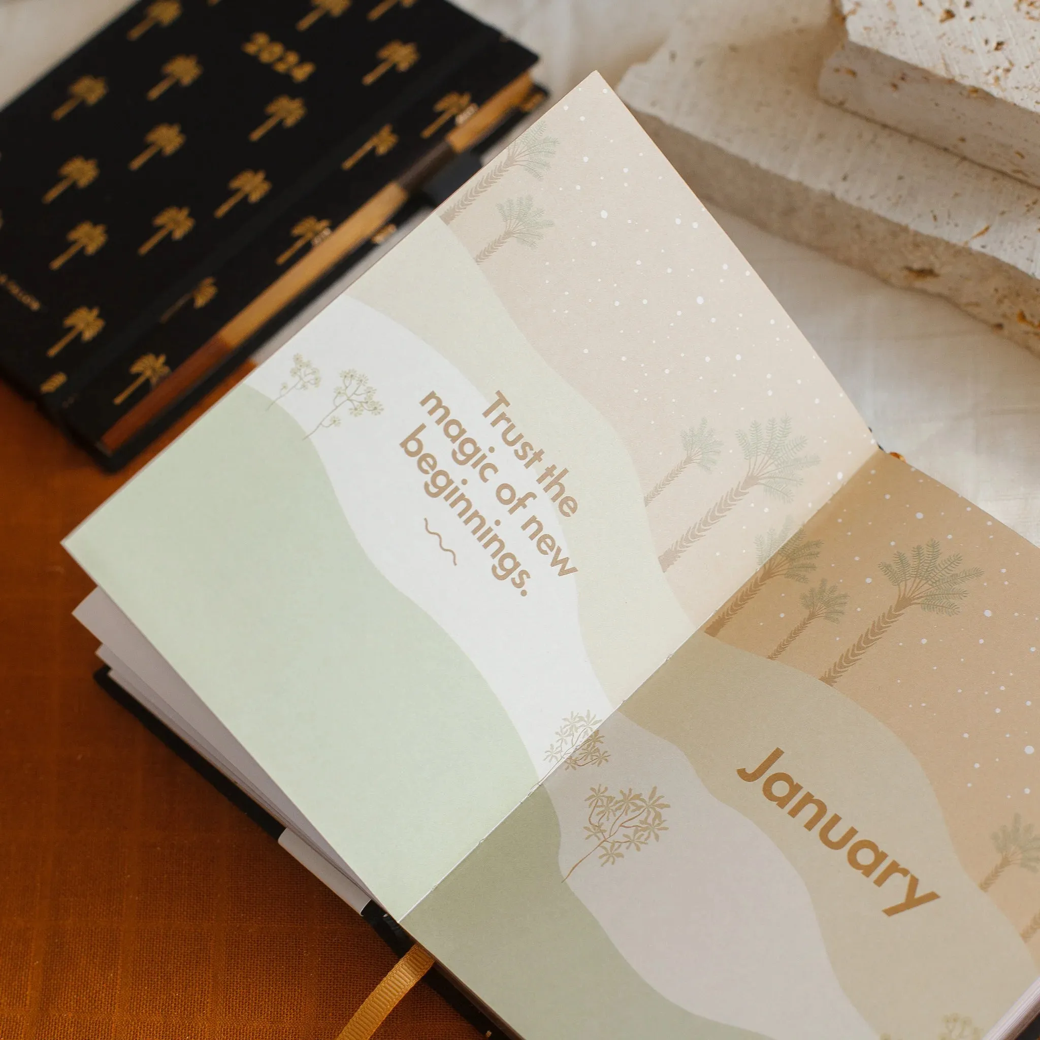 2024 Night Palms Mini Planner