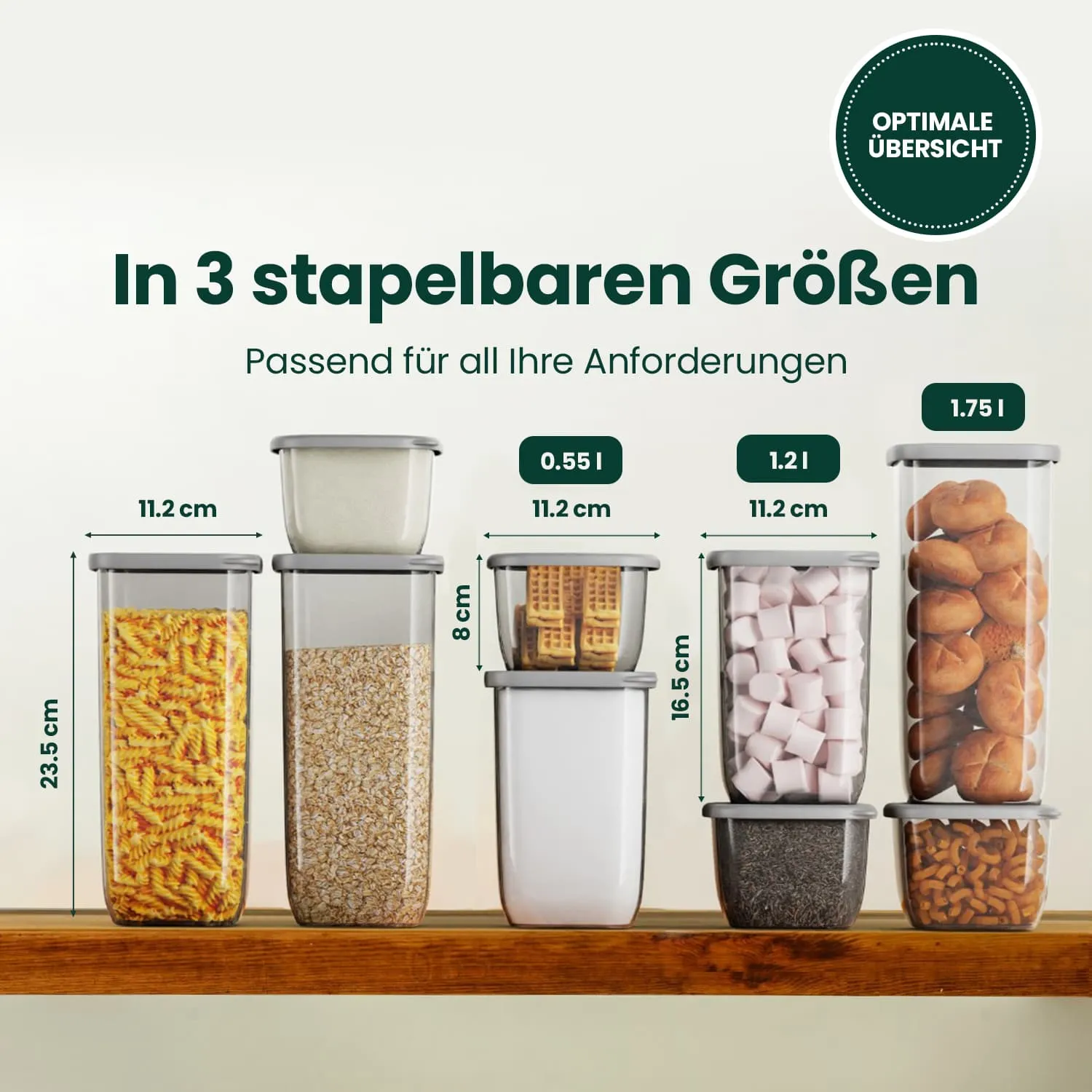 24 Mix - Vorratsdosen mit Deckel