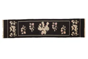 2.5x11 Vintage Romanian Kilim Rug Runner