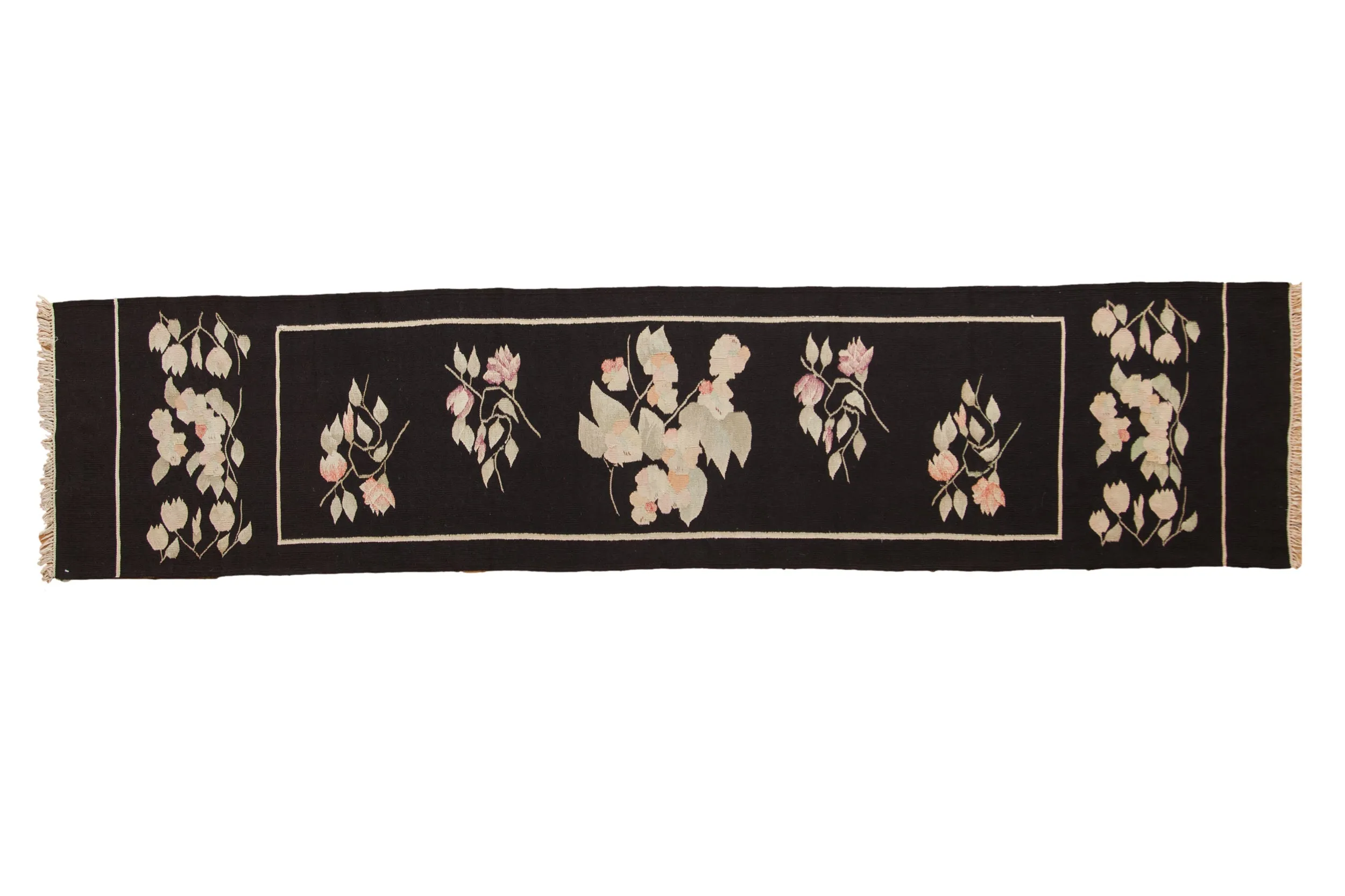 2.5x11 Vintage Romanian Kilim Rug Runner