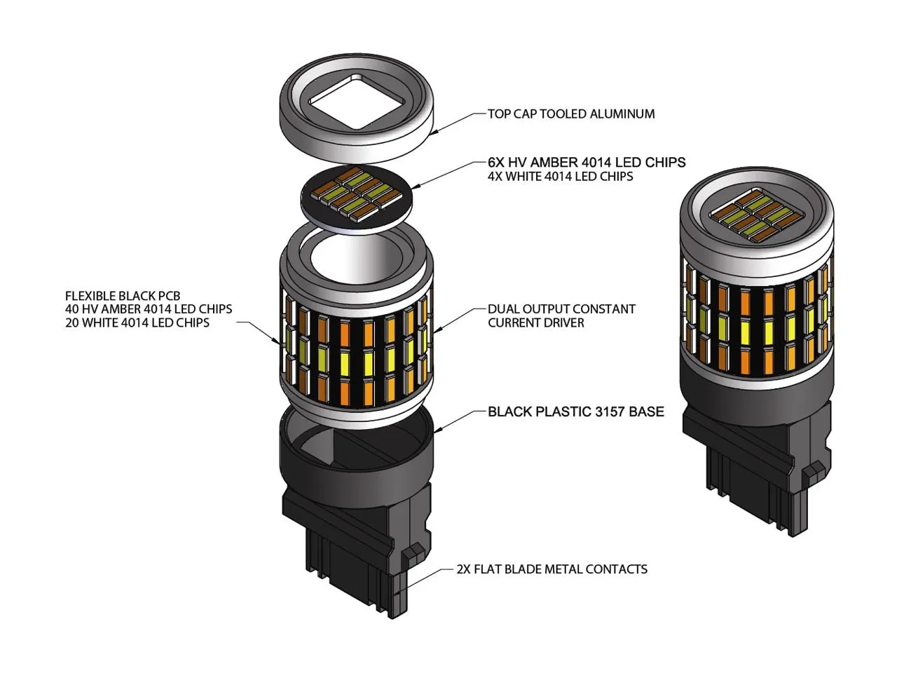 3157: VLEDS 70 LED
