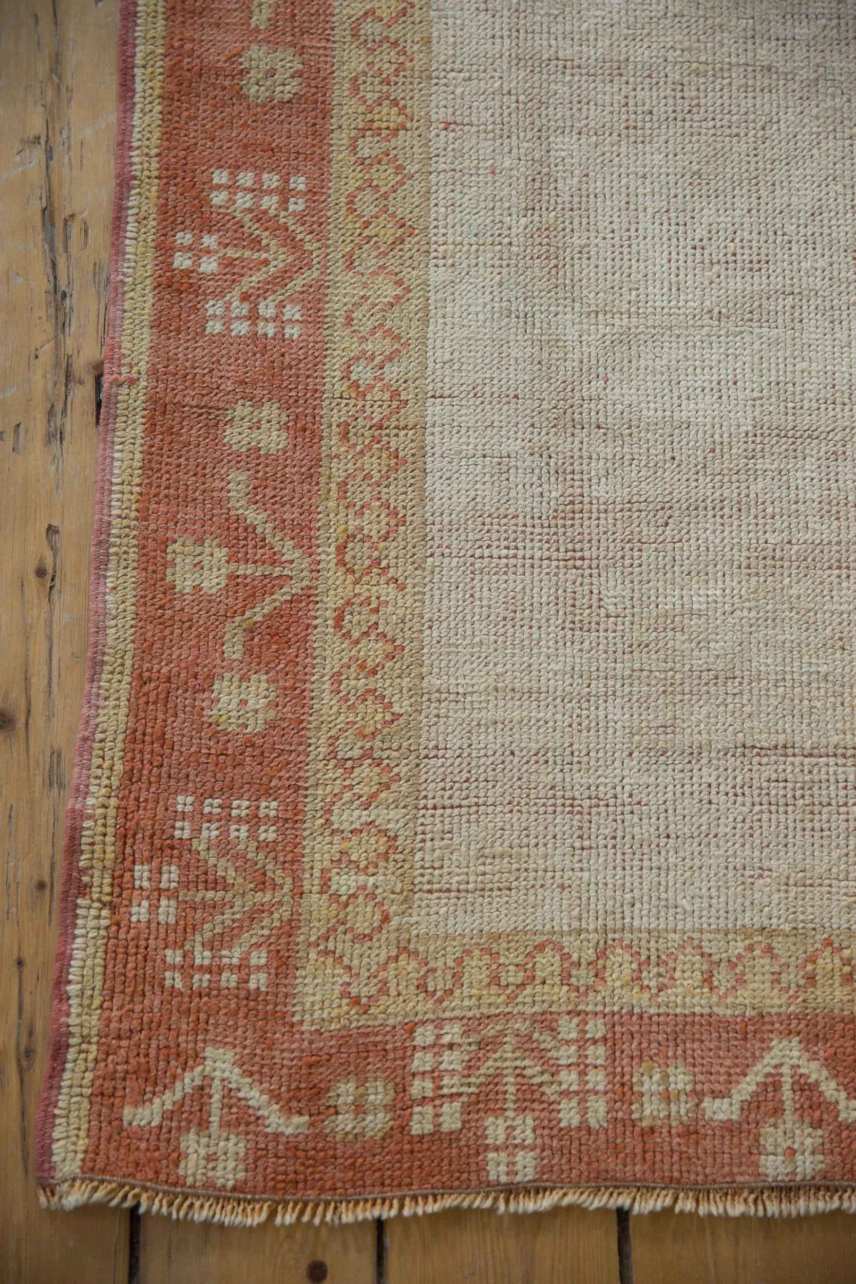 3x15.5 Vintage Distressed Oushak Rug Runner