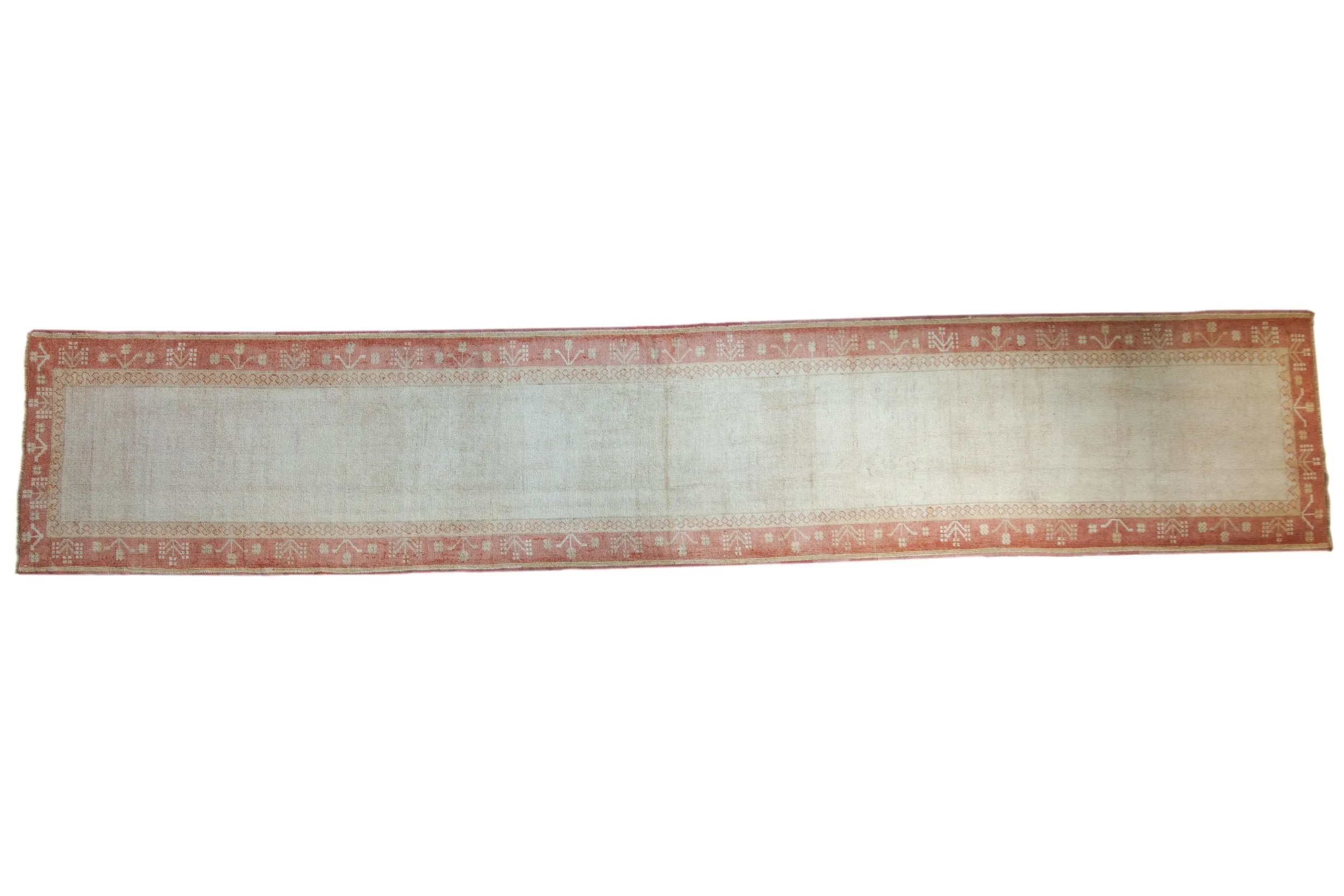 3x15.5 Vintage Distressed Oushak Rug Runner