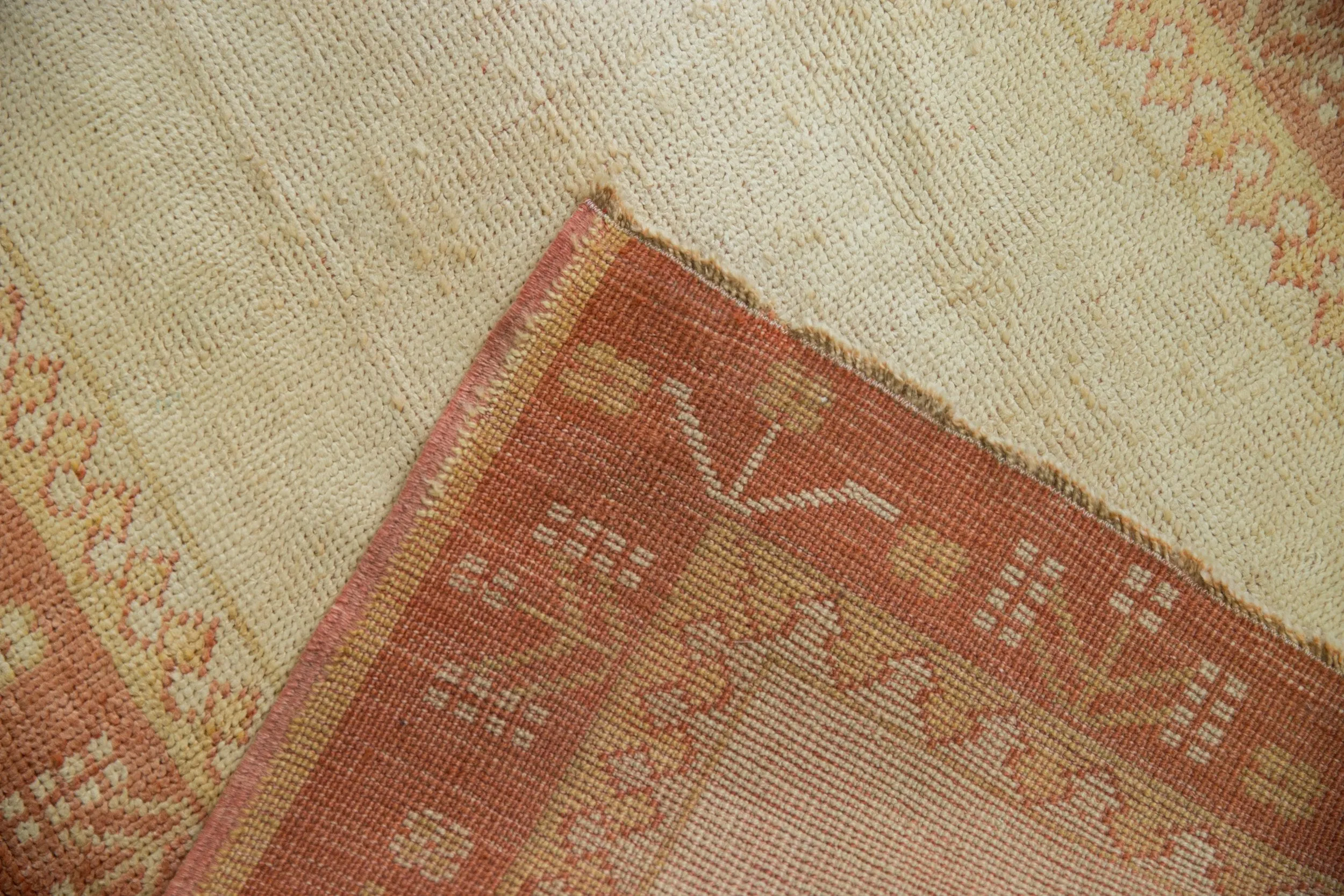 3x15.5 Vintage Distressed Oushak Rug Runner