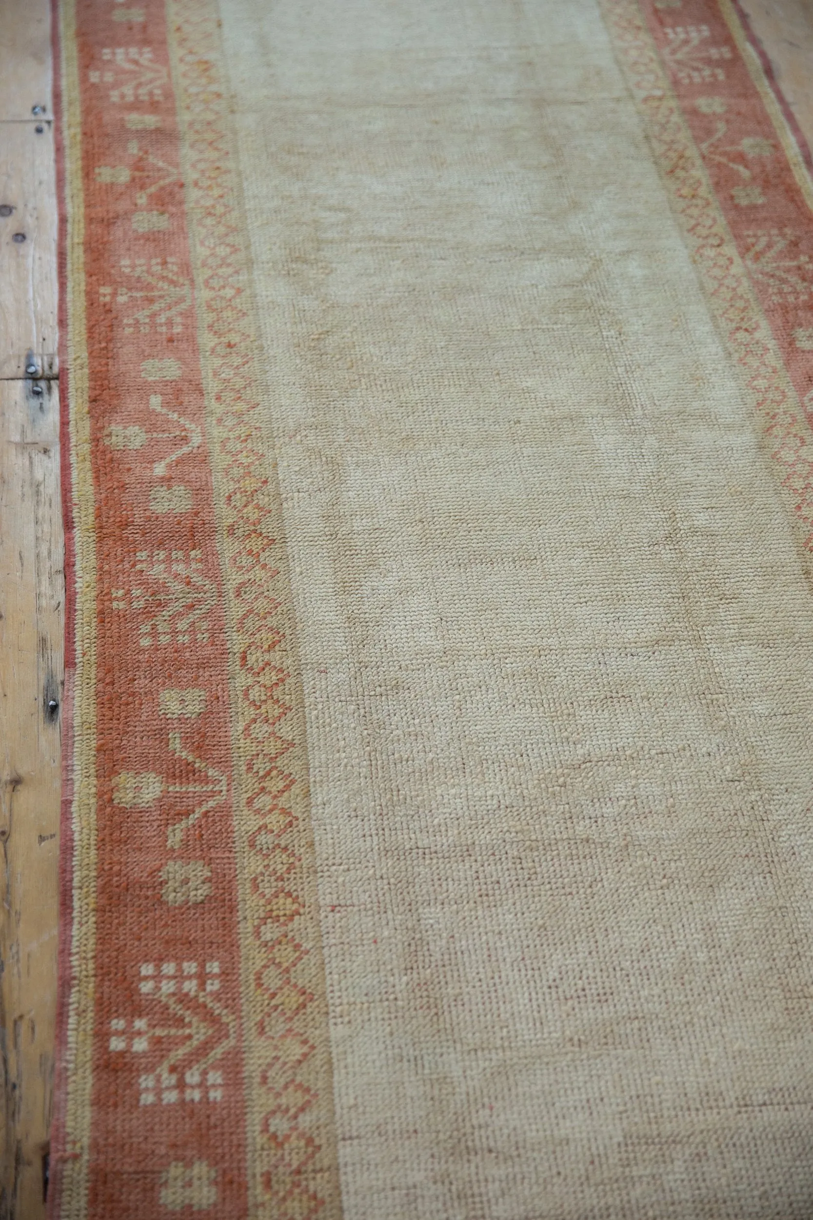 3x15.5 Vintage Distressed Oushak Rug Runner