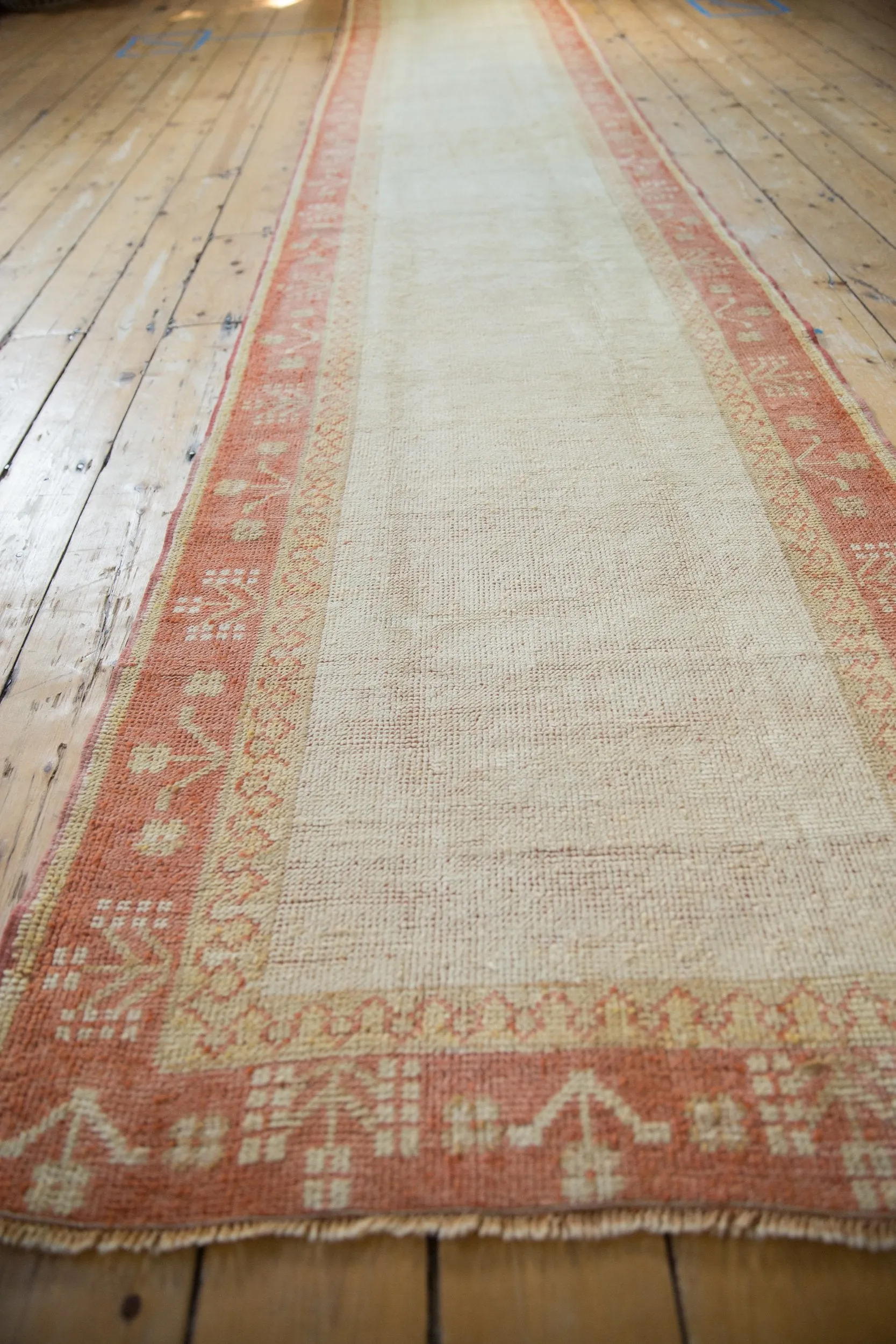 3x15.5 Vintage Distressed Oushak Rug Runner