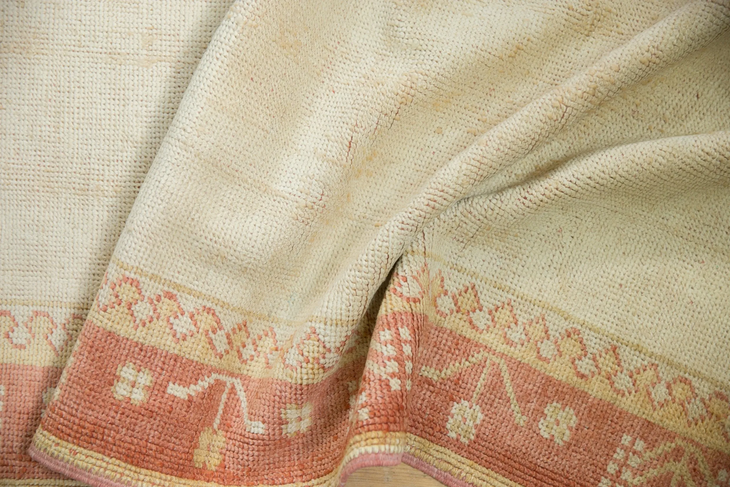 3x15.5 Vintage Distressed Oushak Rug Runner