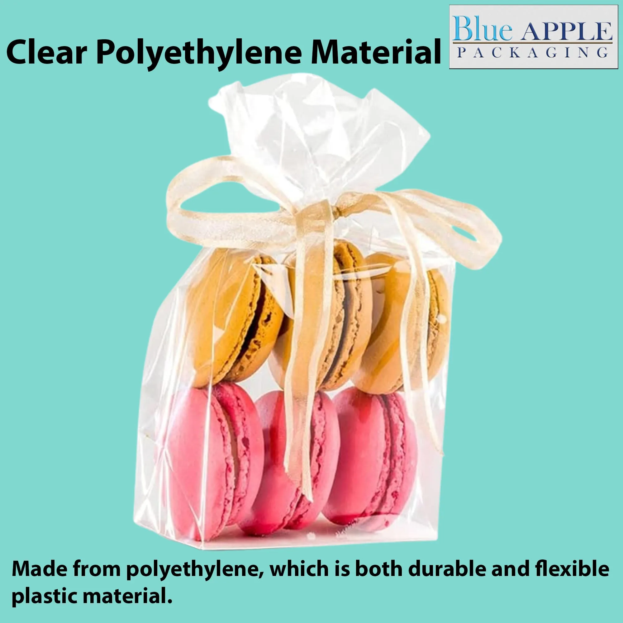 5.25X2.25X12.5 inches Gusseted Poly Bags Clear 1.5 Mil Low Density LDPE