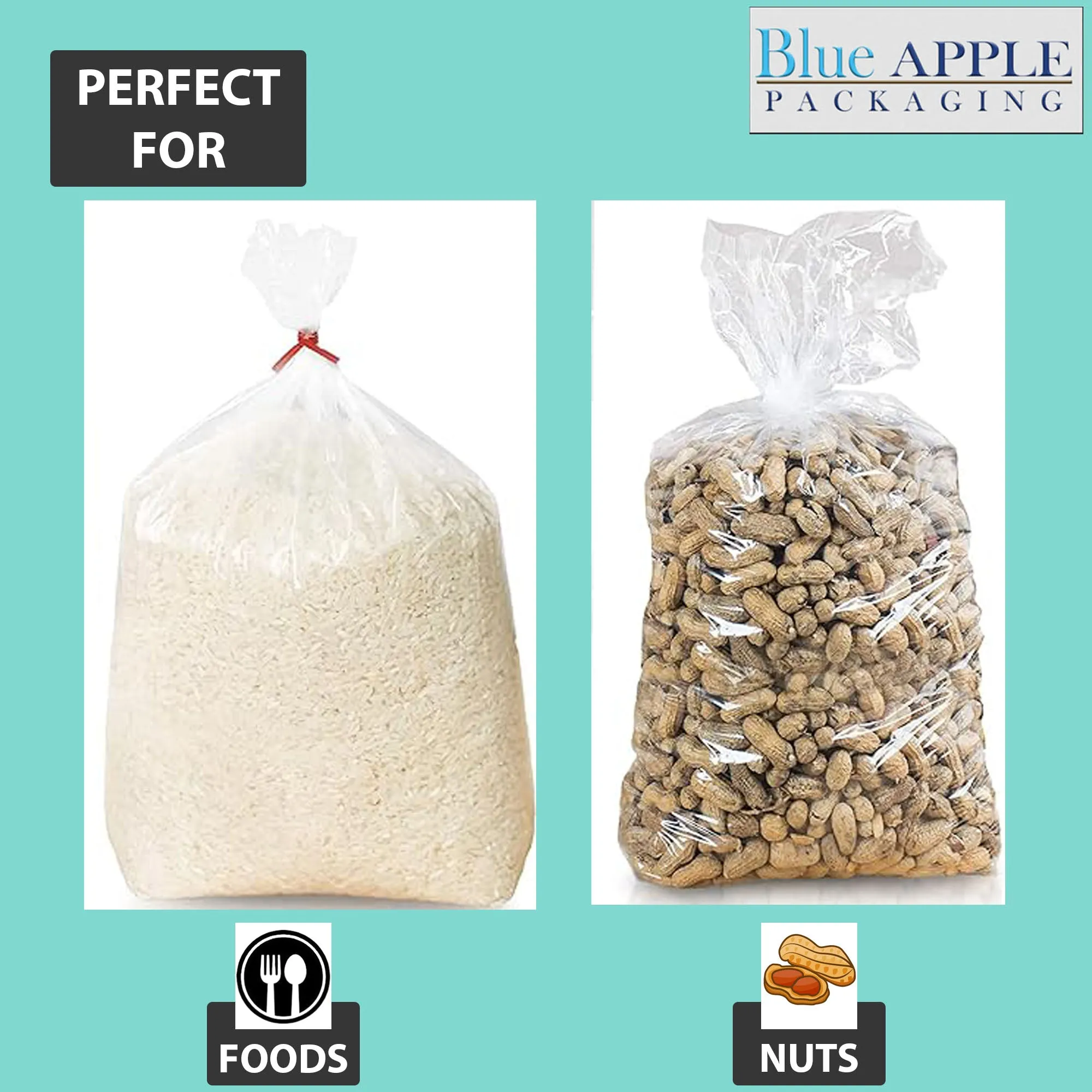 5.25X2.25X12.5 inches Gusseted Poly Bags Clear 1.5 Mil Low Density LDPE