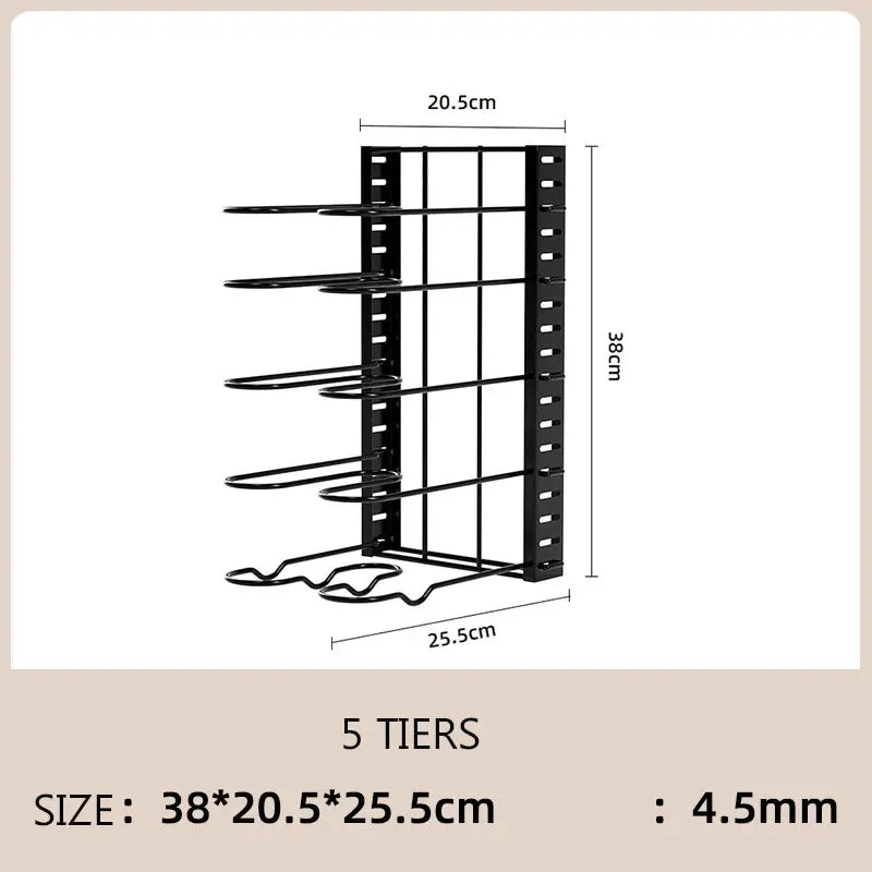 5/8 Tiers Pan Pot Organizer Rack