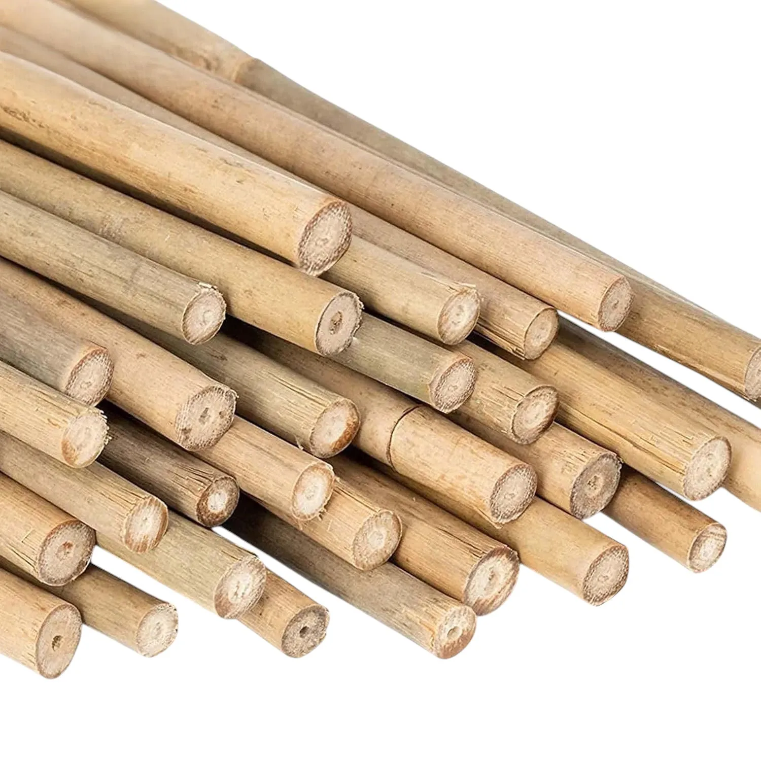 5ft Bamboo Garden Canes Natural Strong Plant Support Stakes 1.5m 20-100pk