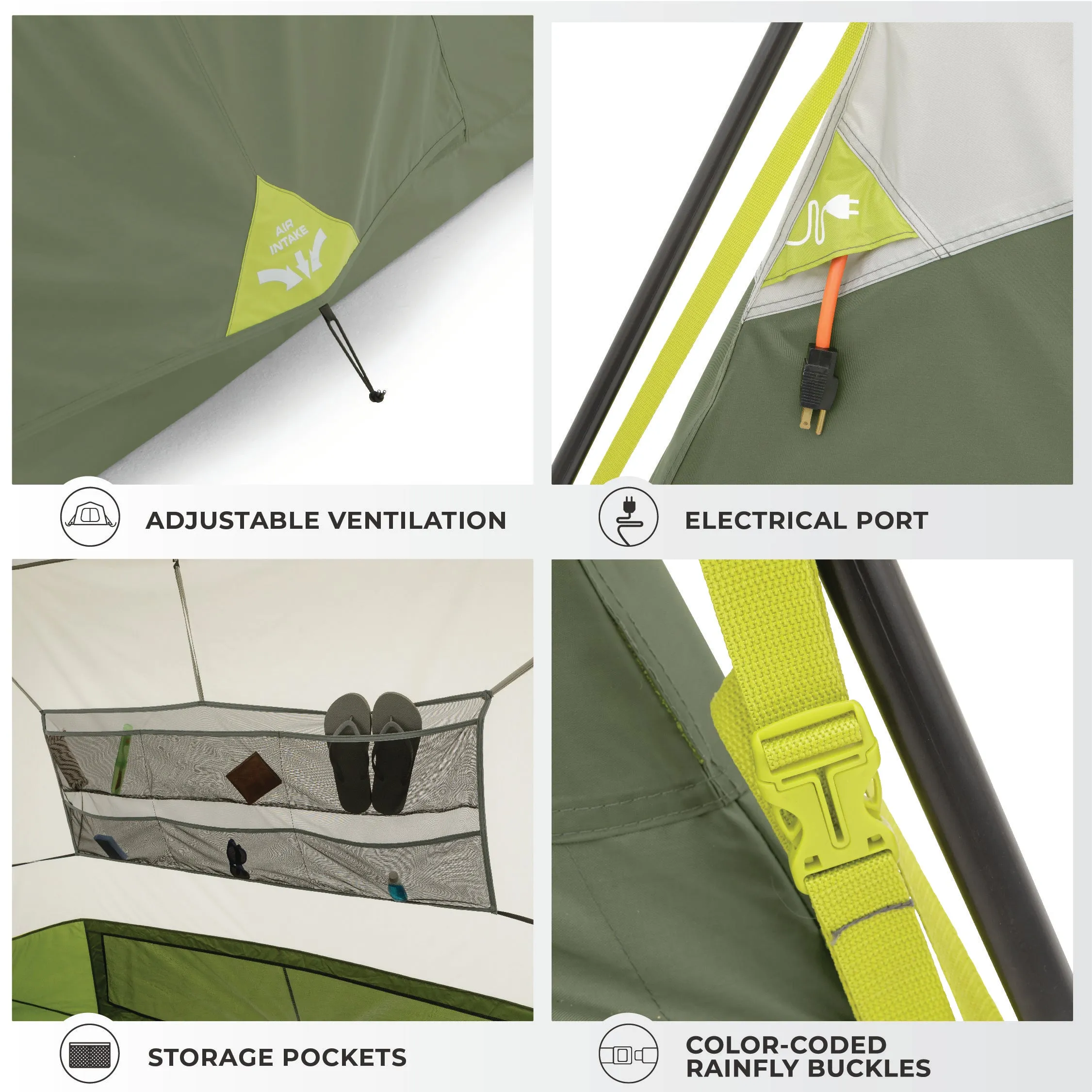 6 Person Instant Cabin Performance Tent 10' x 9'