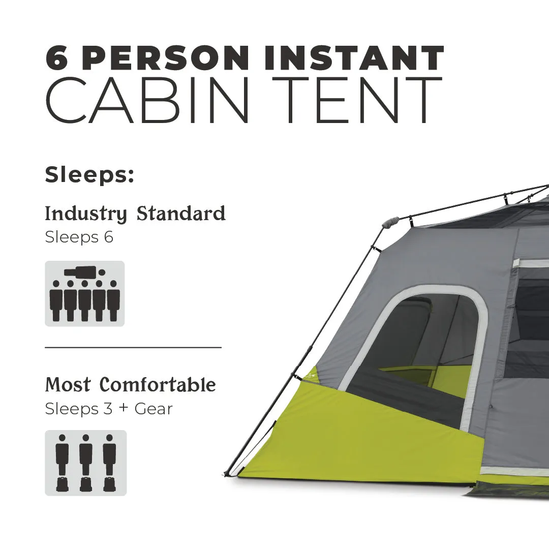6 Person Instant Cabin Tent 11' x 9'