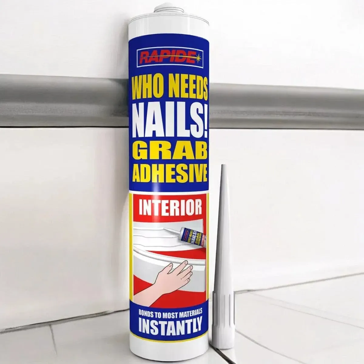 6 x Rapide Who Needs Nails Interior Grab Adhesive | 6 x 260ml Cartridges