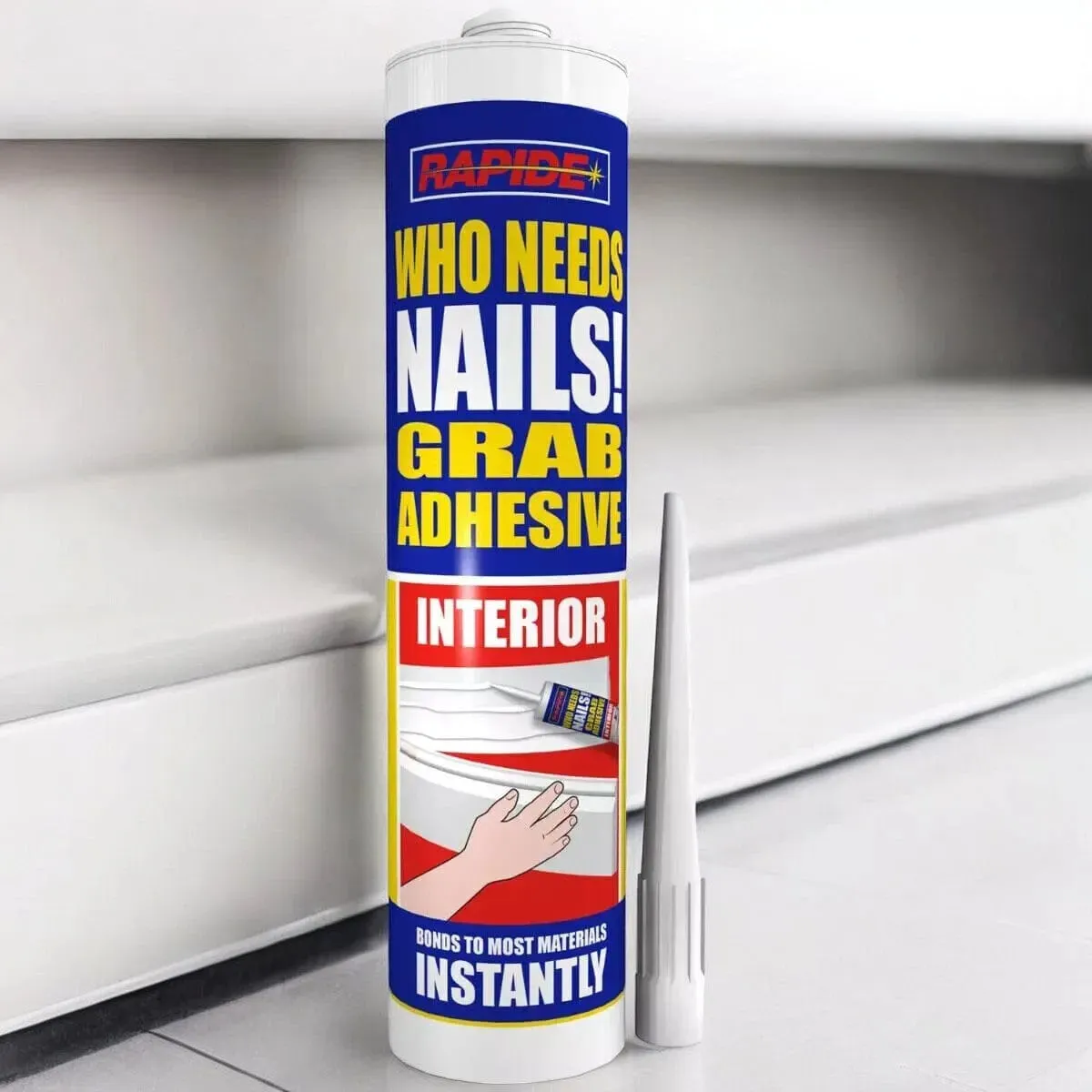 6 x Rapide Who Needs Nails Interior Grab Adhesive | 6 x 260ml Cartridges