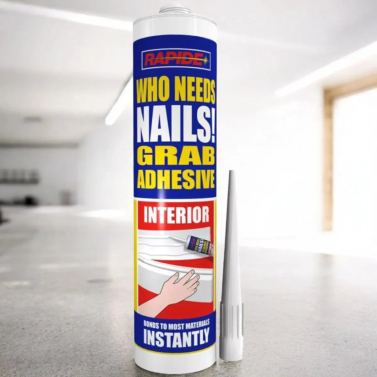 6 x Rapide Who Needs Nails Interior Grab Adhesive | 6 x 260ml Cartridges