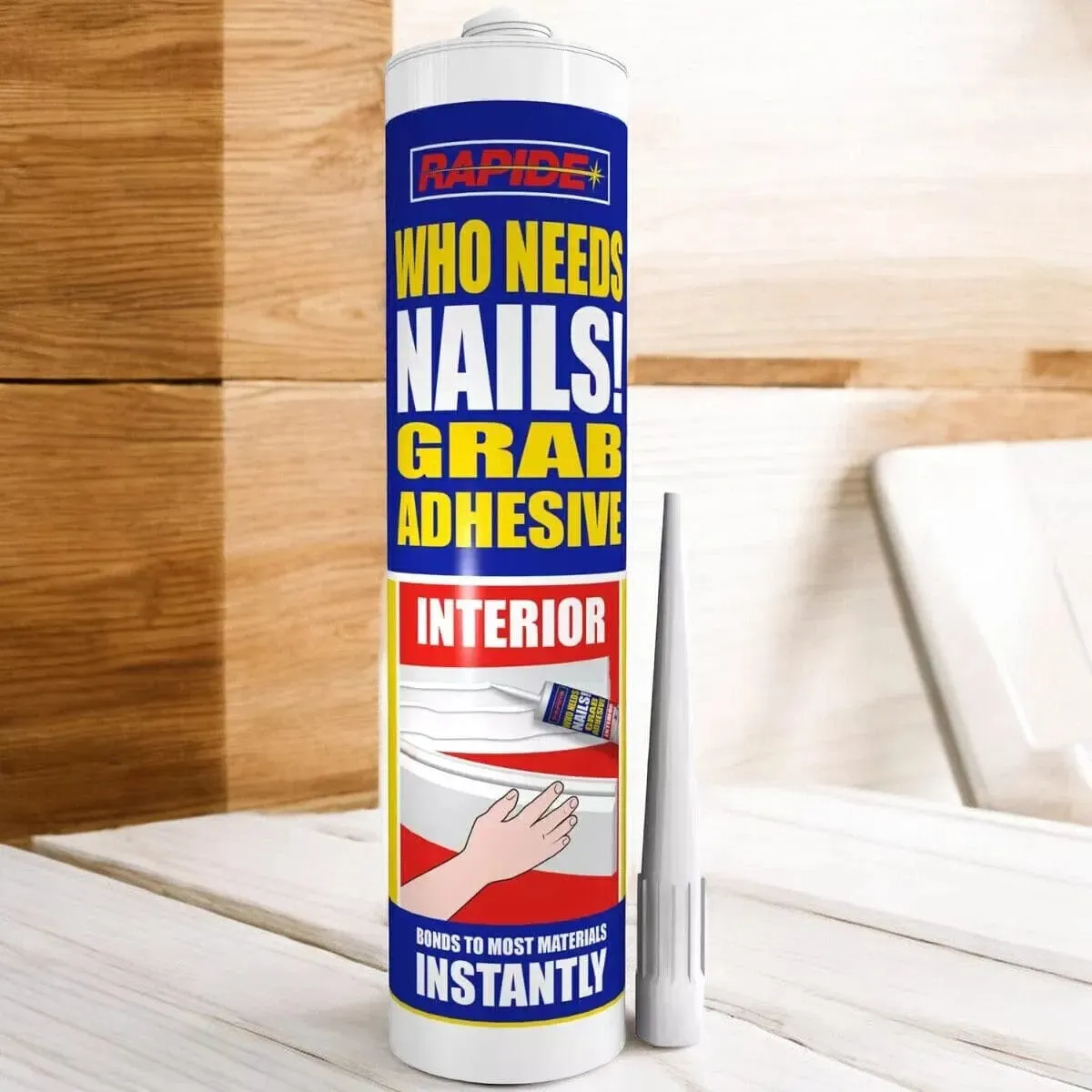 6 x Rapide Who Needs Nails Interior Grab Adhesive | 6 x 260ml Cartridges