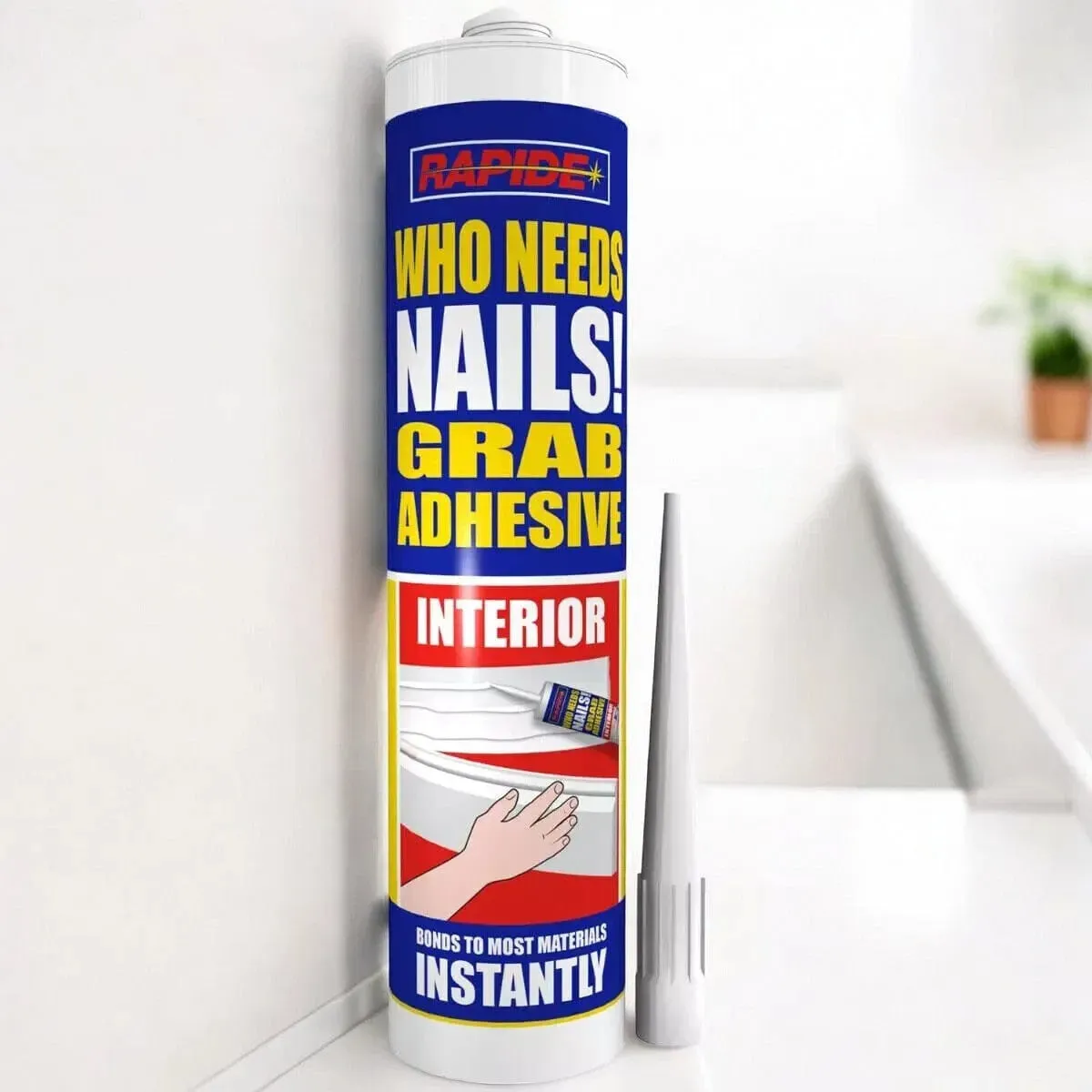 6 x Rapide Who Needs Nails Interior Grab Adhesive | 6 x 260ml Cartridges