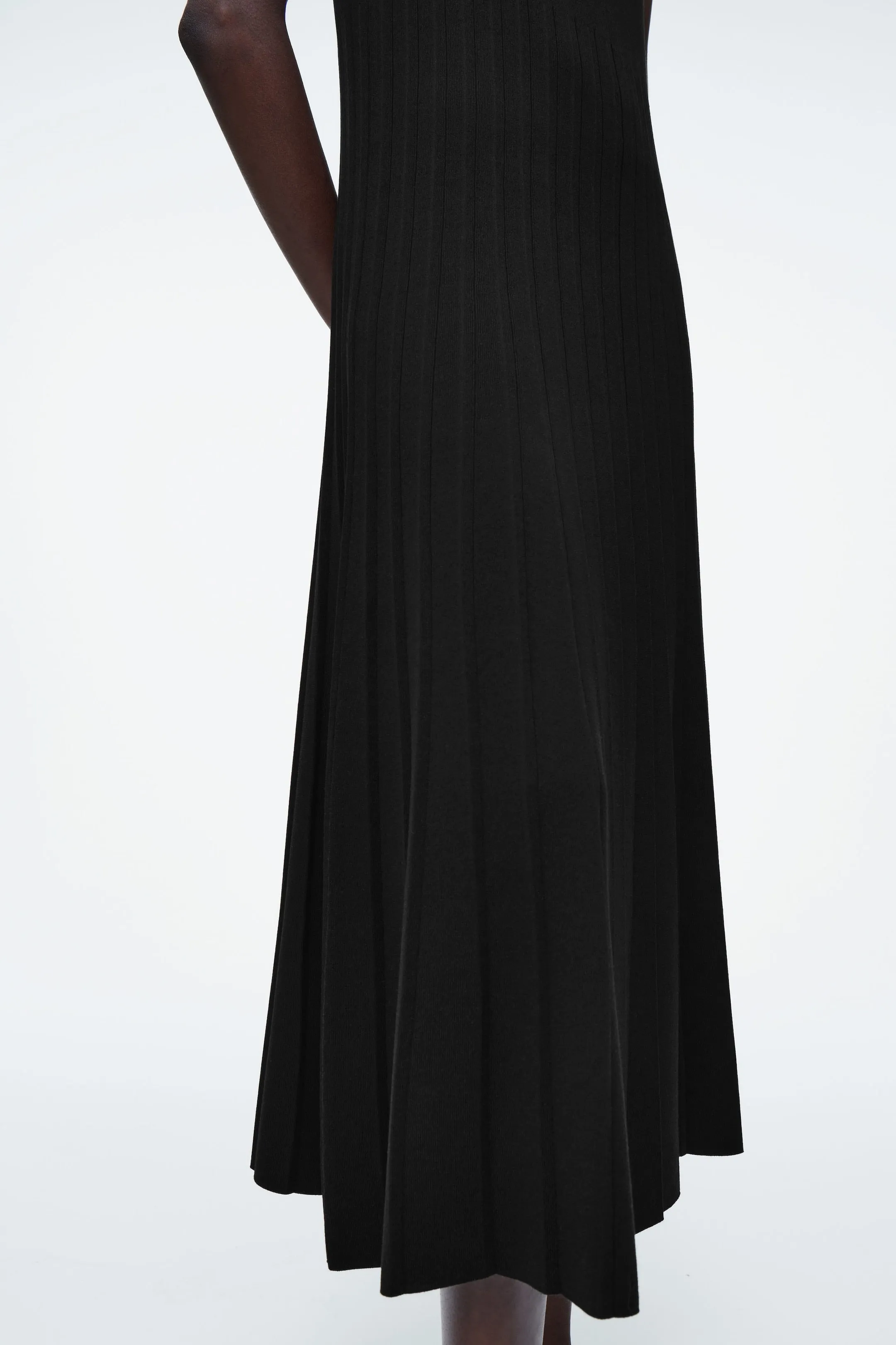 A-line linen-blend maxi dress