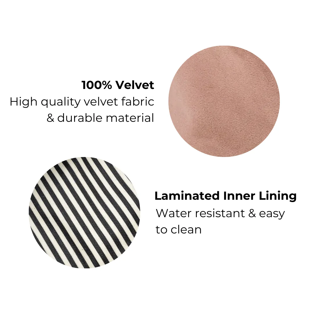 Accordion Box Makeup & Toiletry - Pink Velvet