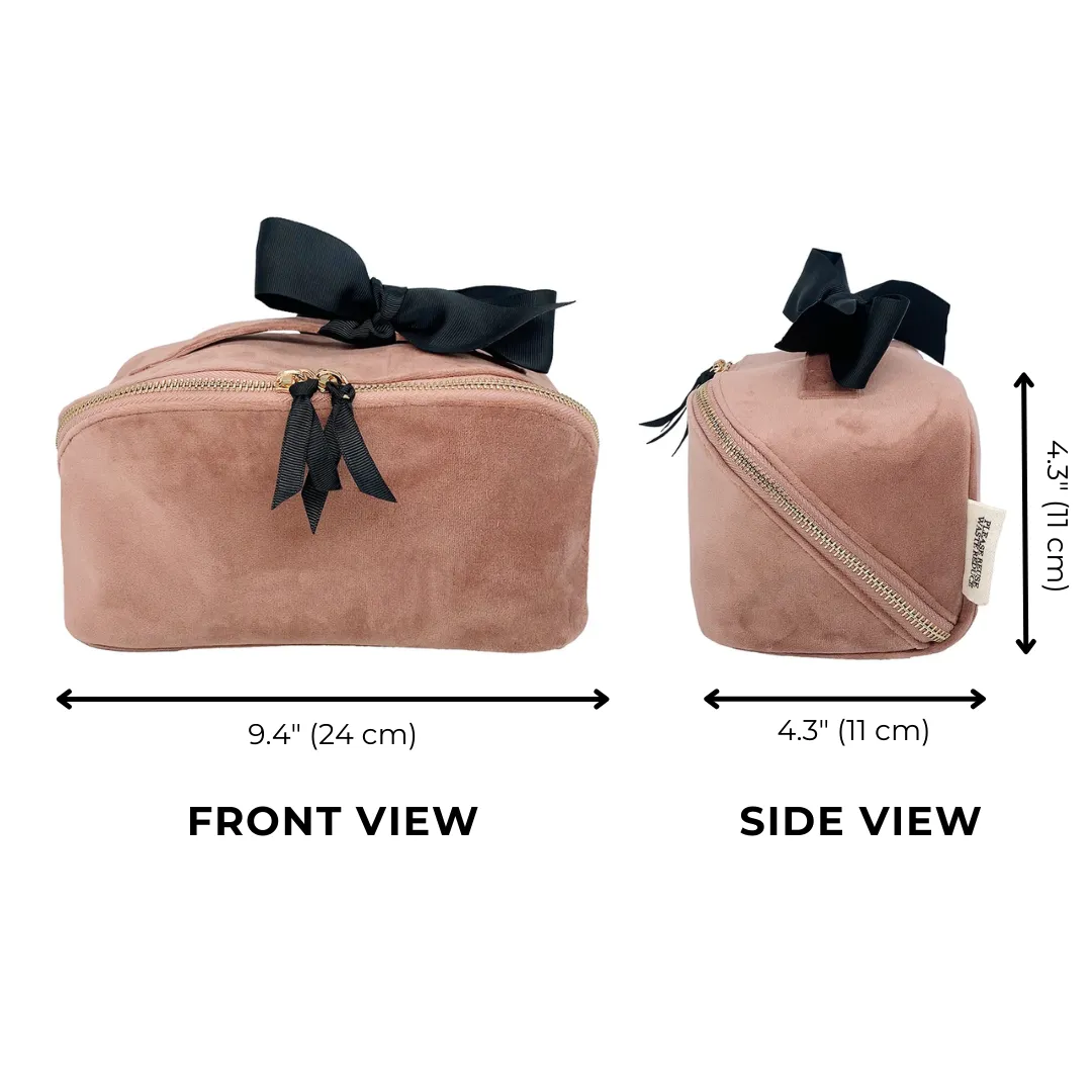 Accordion Box Makeup & Toiletry - Pink Velvet