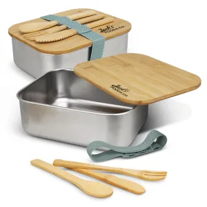 agogo Stainless Steel Lunch Box with Cutlery