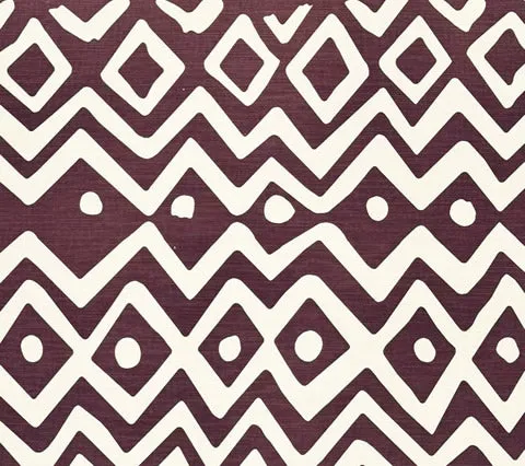Alan Campbell Fabric: Deauville - Custom Prune Tinted Belgian Linen / Cotton
