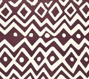 Alan Campbell Fabric: Deauville - Custom Prune Tinted Belgian Linen / Cotton