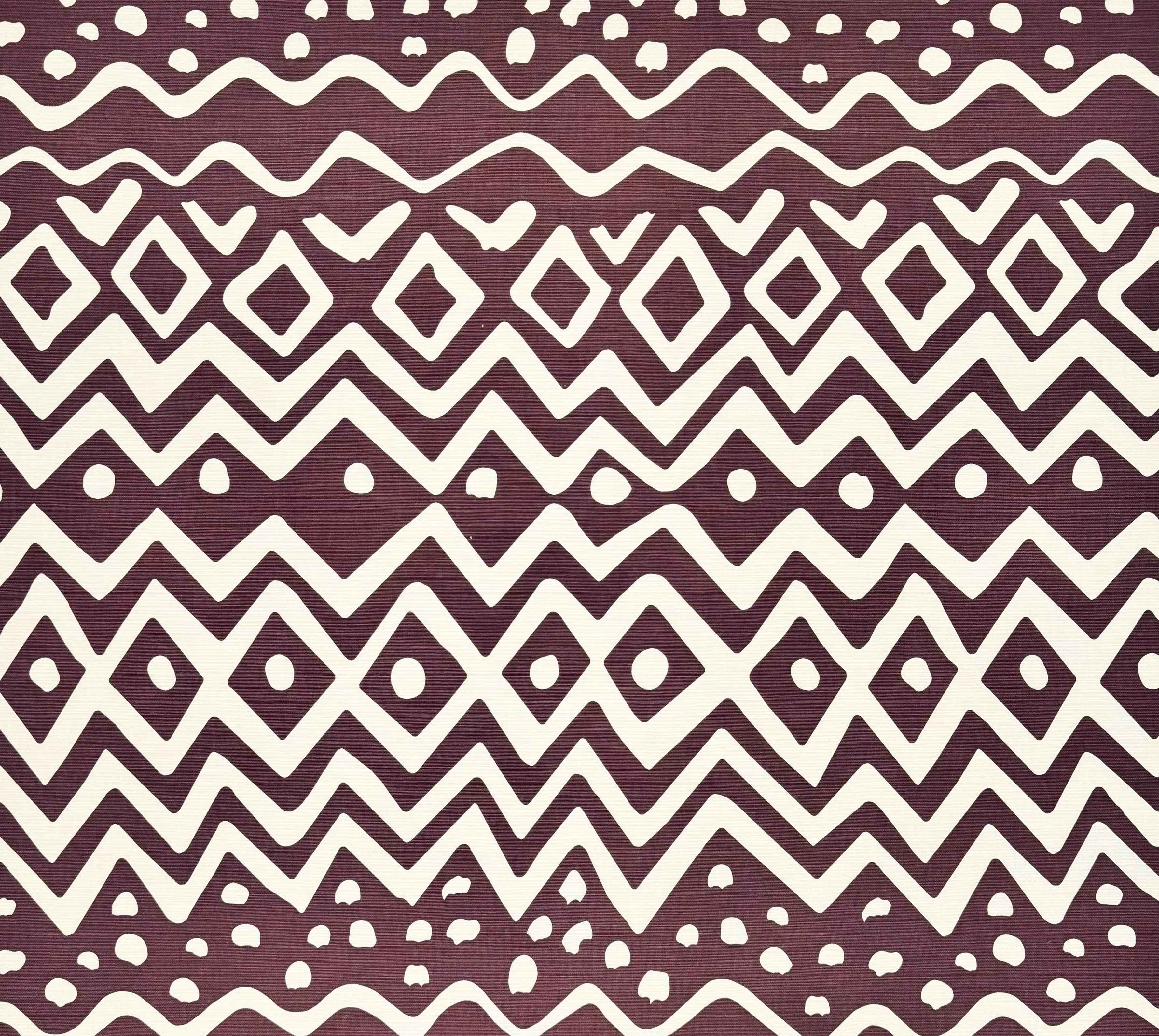 Alan Campbell Fabric: Deauville - Custom Prune Tinted Belgian Linen / Cotton