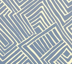 Alan Campbell Fabric: Melinda - Custom French Blue on Light Tint Belgian Linen / Cotton