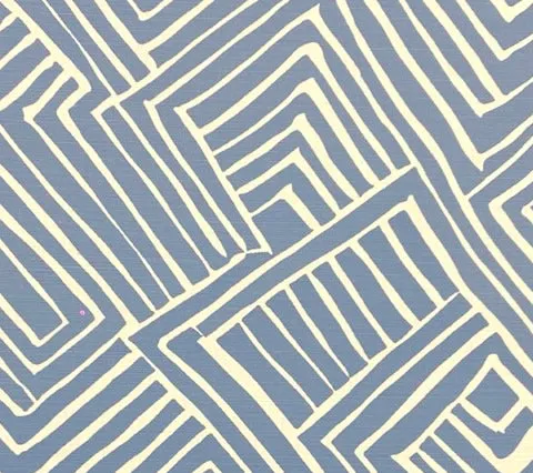 Alan Campbell Fabric: Melinda - Custom French Blue on Light Tint Belgian Linen / Cotton