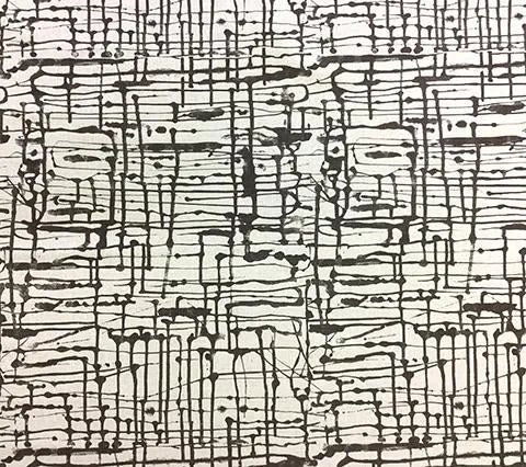 Alan Campbell Fabric: Twill - Custom Steel Gray on Oatmeal Belgian Linen / Cotton