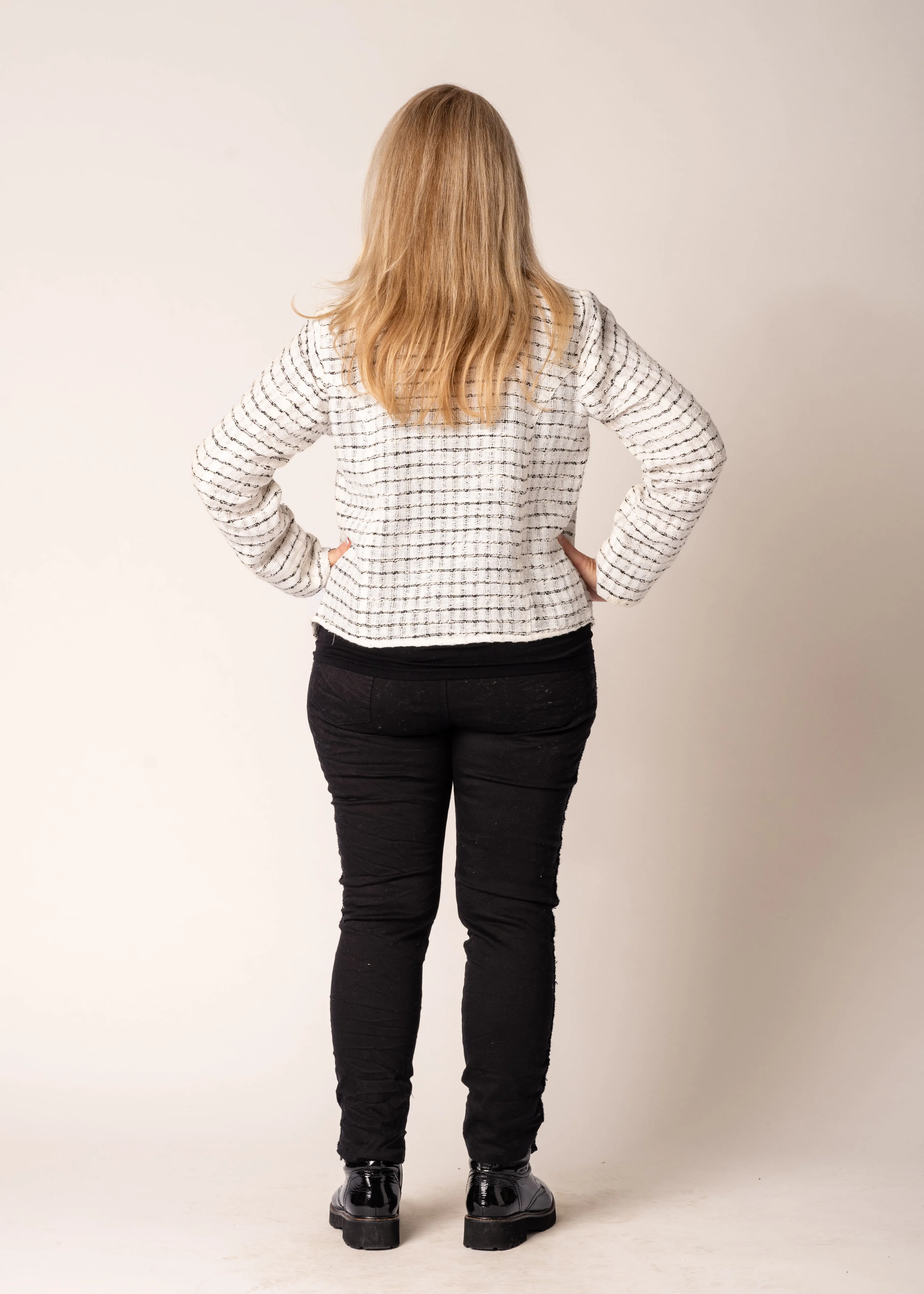 Amara Linen Jacket in Cream