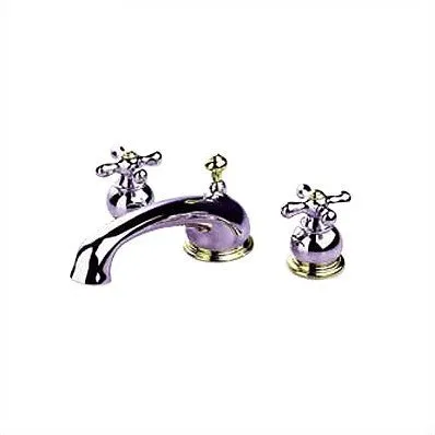 American Standard Hampton Double Handle Deck Mount Tub Only Faucet Metal Lever Handle